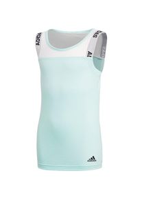 adidas Performance, M&auml;dchen Tanktop, T&uuml;rkis / Wei&szlig;