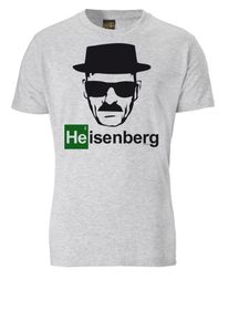 logoshirt, Herren T-Shirt 'Heisenberg', Grau / Grün / Schwarz