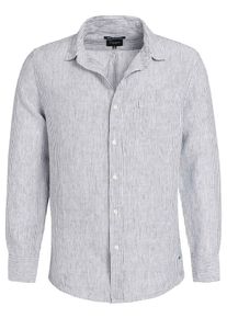 Khujo, Herren Hemd 'Dorian', Schwarzmeliert / Wei&szlig;