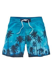 Bench, Herren Badeshorts, kurze oder lange Form, Blau