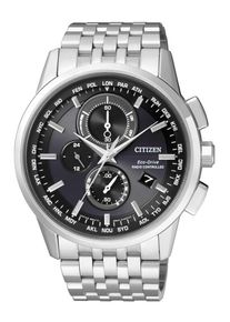 Citizen, Herren Funkchronograph »AT8110-61E«, Schwarz / Silber