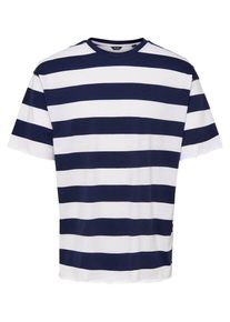 Only & Sons Only & Sons, Herren T-Shirt, Dunkelblau / Weiß