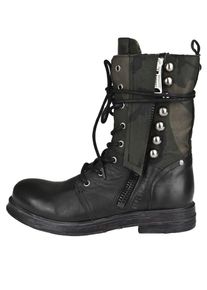 Replay, Damen Schn&uuml;rstiefelette 'BREWER', Oliv / Schwarz