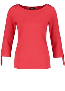 Taifun, Damen Pullover mit Schleifen, Hellrot
