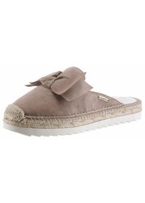 Bugatti, Damen Pantolette, Taupe / Weiß