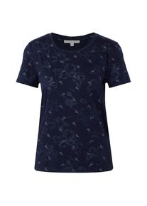 Tom Tailor Denim, Damen T-Shirt, Navy / Grün / Weinrot