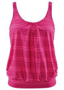 Venice Beach, Damen Oversize-Tankini-Top 'Spring', Pink / Dunkelpink