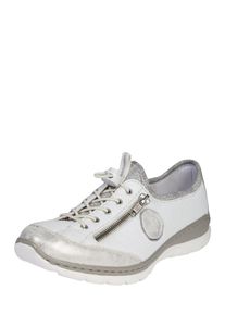 Rieker, Damen Halbschuh 'Emblem', Grau / Wei&szlig;