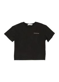 Calvin Klein Jeans, Mädchen Shirt CHEST LOGO BOXY TEE', Schwarz