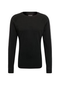 Abercrombie & Fitch Abercrombie & Fitch, Herren Shirt 'TAPE RAGLAN CREW', Schwarz / Weiß
