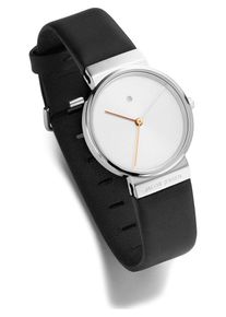 Jacob Jensen, Damen uhr, Schwarz / Silber / Weiß