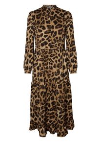 Pieces, Damen Kleid, Braun