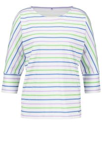 Gerry Weber, Damen T-Shirt, Royalblau / Hellgr&uuml;n / Helllila / Wei&szlig;