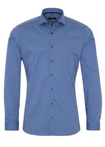 Eterna, Herren Hemd, Navy / Rauchblau