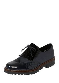 Rieker, Damen Halbschuh, Nachtblau / Schwarz