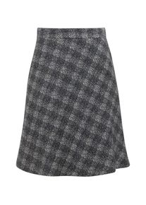 Tom Tailor, Damen Rock, Hellgrau / Schwarz
