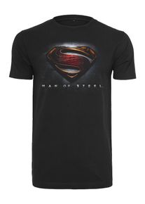 Mister Tee, Herren Tee 'Superman', Mischfarben / Schwarz
