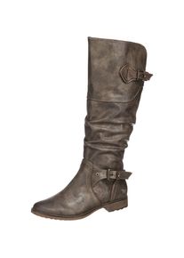 Mustang, Damen Stiefel mit Raffungen am Schaft, Brokat