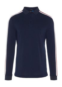 J. Lindeberg J.Lindeberg, Herren Shirt 'Cool Pique', Navy / Feuerrot / Weiß