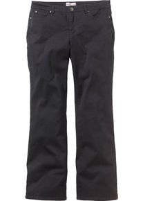 sheego Trend, Damen Stretchhose in Bootcut-Form, Schwarz