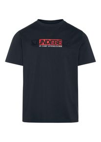 J. Lindeberg J.Lindeberg, Herren T-Shirt 'Dale Distinct', Orangerot / Schwarz / Weiß