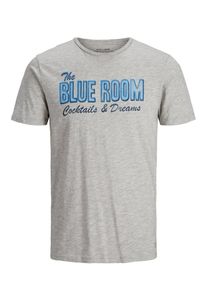 Jack & Jones JACK & JONES, Herren T-Shirt, Hellblau / Graumeliert