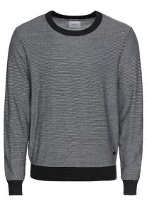 Pepe Jeans, Herren Pullover 'LONDON', Dunkelblau / Weiß