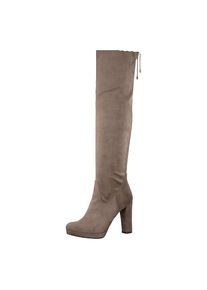Tamaris, Damen Overknee Stiefel, Taupe