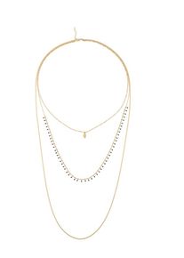 Blond Accessories, Damen Kette 'Boho', Gold / Schwarz