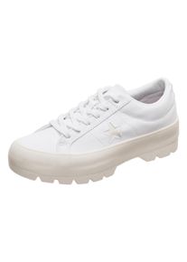 Converse, Damen Sneaker 'One Star Lugged OX', Wei&szlig;
