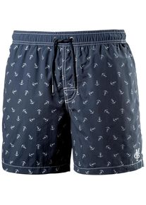 Marc O'Polo Marc O'Polo, Herren Badeshorts, Nachtblau / Wei&szlig;