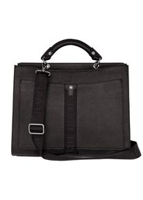 Silvio Tossi, Damen Lederhand- und Schultertasche, Schwarz