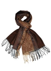 Silvio Tossi, Damen Schal, Beige / Braun / Grau
