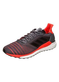 adidas Performance, Herren Laufschuh 'Solar Glide', Dunkelgrau / Hellrot
