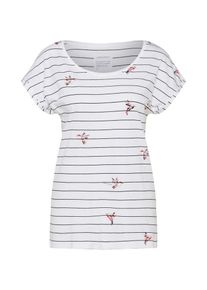 armedangels, Damen T-Shirt, Dunkelblau / Offwhite