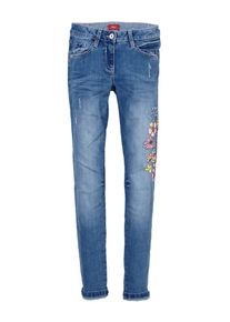 s.Oliver Junior, M&auml;dchen Skinny Suri: Denim mit Blu-Print, Blue Denim