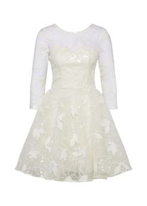 Chi Chi London, Damen Cocktailkleid, Creme