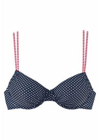 s.Oliver RED LABEL Beachwear, Damen Bügel-Top 'Avni', Navy