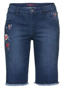 sheego Denim, Damen Jeansbermudas, Blue Denim