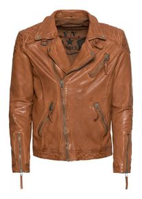 Freaky Nation, Herren Lederjacke 'SWANK', Cognac