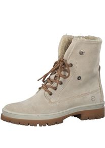Tamaris, Damen Schn&uuml;rstiefel, Beige