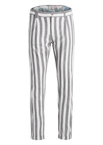 Jack & Jones JACK & JONES, Herren Hose, Graumeliert / Weiß