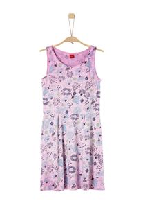 s.Oliver Junior, Mädchen Kleid, Navy / Rauchblau / Mint / Lila