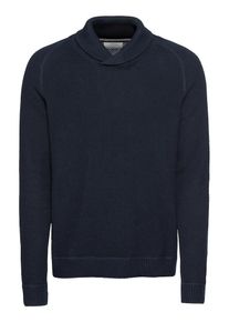 Jack & Jones JACK & JONES, Herren Pullover 'JORTONY KNIT SHAWL NECK', Dunkelblau