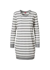 s.Oliver RED LABEL, Damen Nachthemd, Grau / Wei&szlig;