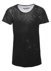 Trueprodigy, Herren T-Shirt 'Abraham', Schwarzmeliert