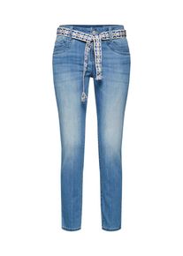 Tom Tailor, Damen Jeans 'Tom Tailor Tapered relaxed Denim Long ankle', Blue Denim