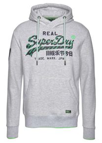 Superdry, Herren Sweatshirt 'Vintage Logo', Basaltgrau / Hellgrau / Mint