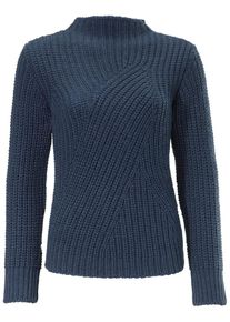 Heine, Damen Grobstrickpullover, Blau
