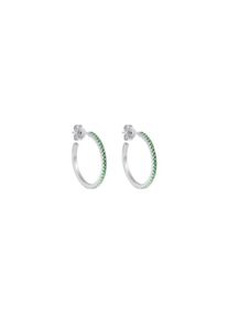ID fine, Damen Ohrring 'Green Simplicity', Hellgrün / Silber